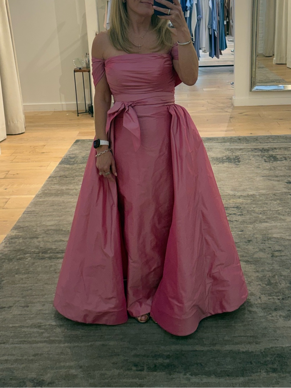 Catherine Regehr Pink Strapless Taffeta Gown - Picture 4 of 4